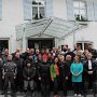 Gruppenbild des TeamVati mit Gastgeberin kurz vor der Abreise am Montag, 20.Mai 2013